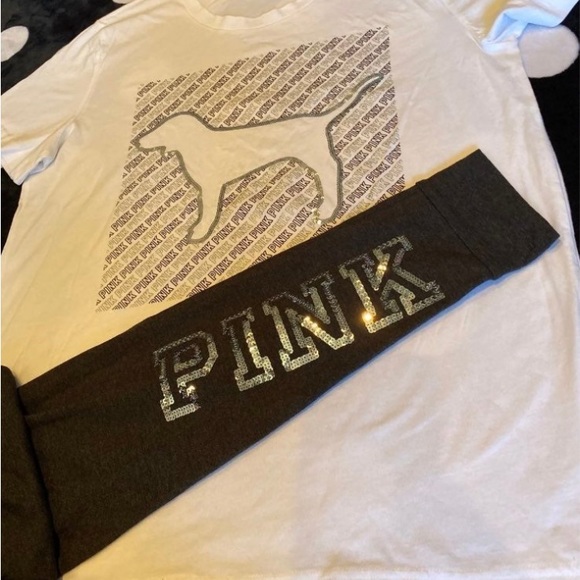 NWT VS PINK MEDIUM BLING SET - Picture 7 of 10